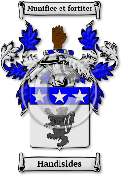 Handisides Family Crest Download (jpg) Legacy Series - 150 DPI