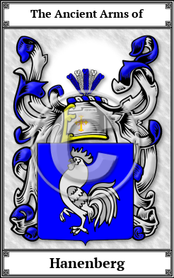 Hanenberg Family Crest Download (JPG) Book Plated - 600 DPI