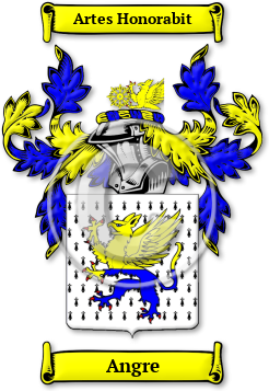 Angre Family Crest Download (jpg) Legacy Series - 150 DPI