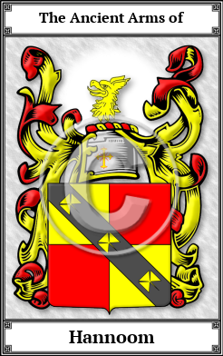 Hannoom Family Crest Download (JPG) Book Plated - 600 DPI