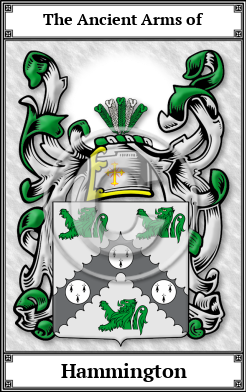 Hammington Family Crest Download (JPG) Book Plated - 600 DPI