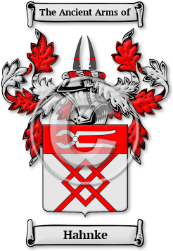 Hahnke Family Crest Download (jpg) Legacy Series - 150 DPI