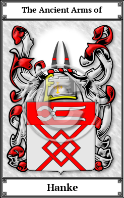 Hanke Family Crest Download (JPG)  Book Plated - 150 DPI