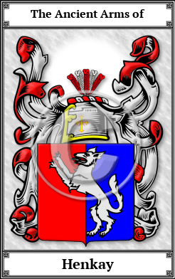 Henkay Family Crest Download (JPG)  Book Plated - 150 DPI