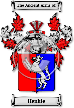 Henkie Family Crest Download (jpg) Legacy Series - 150 DPI