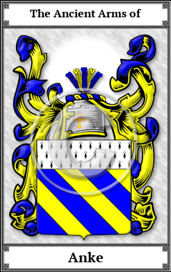 Anke Family Crest Download (JPG)  Book Plated - 150 DPI