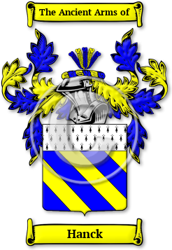 Hanck Family Crest Download (jpg) Legacy Series - 150 DPI