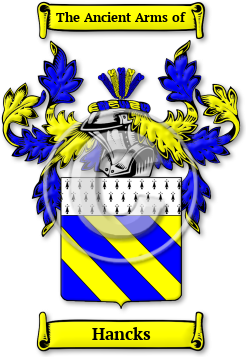 Hancks Family Crest Download (jpg) Legacy Series - 150 DPI
