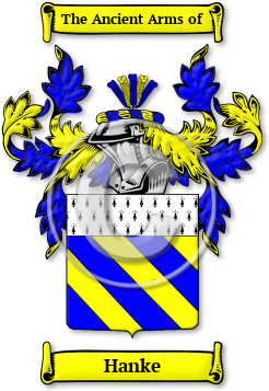 Hanke Family Crest Download (JPG) Legacy Series - 600 DPI