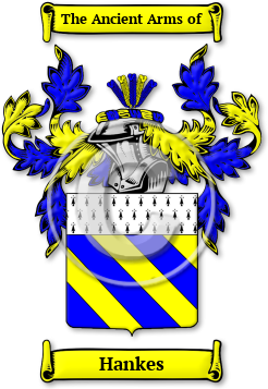 Hankes Family Crest Download (jpg) Legacy Series - 150 DPI