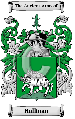 Hallinan Family Crest Download (JPG) Heritage Series - 600 DPI