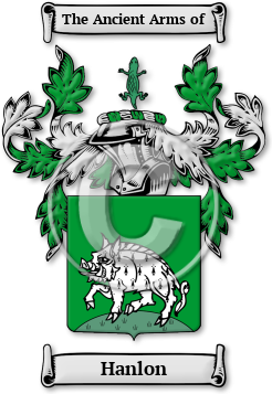 Hanlon Family Crest Download (jpg) Legacy Series - 150 DPI