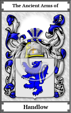 Handlow Family Crest Download (JPG)  Book Plated - 150 DPI