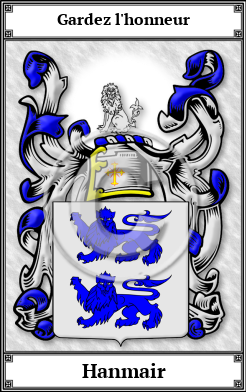 Hanmair Family Crest Download (JPG) Book Plated - 600 DPI