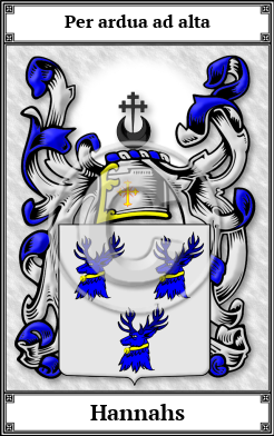 Hannahs Family Crest Download (JPG) Book Plated - 600 DPI