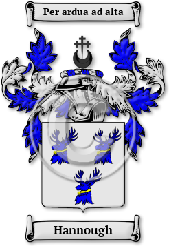Hannough Family Crest Download (jpg) Legacy Series - 150 DPI