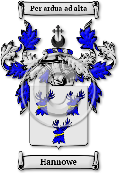 Hannowe Family Crest Download (jpg) Legacy Series - 150 DPI