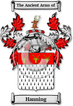 Hanning Family Crest Download (jpg) Legacy Series - 150 DPI