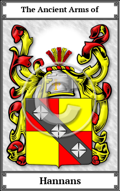 Hannans Family Crest Download (JPG)  Book Plated - 150 DPI