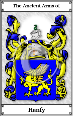 Hanfy Family Crest Download (JPG) Book Plated - 600 DPI