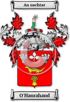 O'Hanrahand Family Crest Download (jpg) Legacy Series - 150 DPI