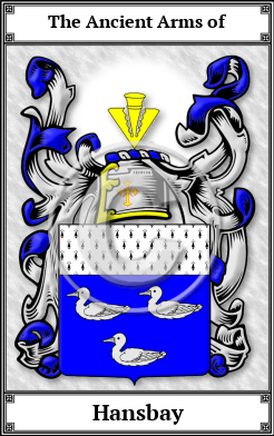 Hansbay Family Crest Download (JPG) Book Plated - 600 DPI