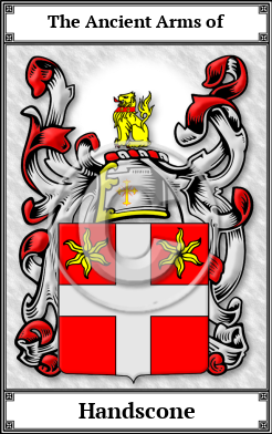 Handscone Family Crest Download (JPG)  Book Plated - 150 DPI