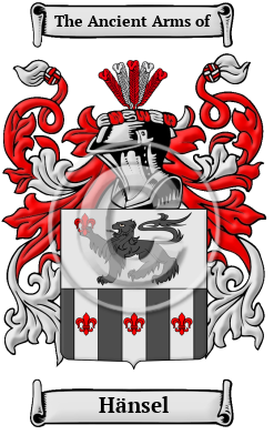 Hänsel Family Crest/Coat of Arms