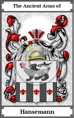 Hansemann Family Crest Download (JPG)  Book Plated - 150 DPI