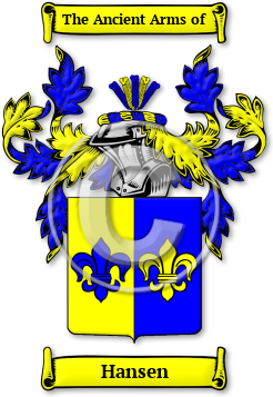 Hansen Family Crest Download (jpg) Legacy Series - 150 DPI