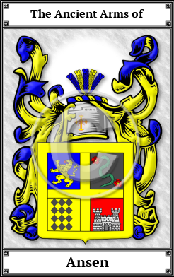 Ansen Family Crest Download (JPG)  Book Plated - 150 DPI
