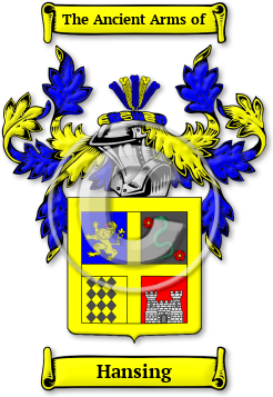 Hansing Family Crest Download (jpg) Legacy Series - 150 DPI