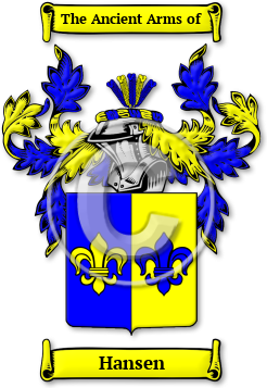 Hansen Family Crest Download (jpg) Legacy Series - 150 DPI