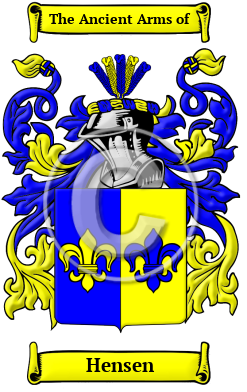 Hensen Family Crest Download (JPG) Heritage Series - 600 DPI