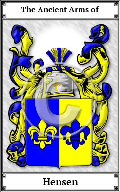 Hensen Family Crest Download (JPG)  Book Plated - 150 DPI