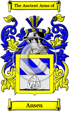 Ansen Family Crest Download (JPG) Heritage Series - 600 DPI