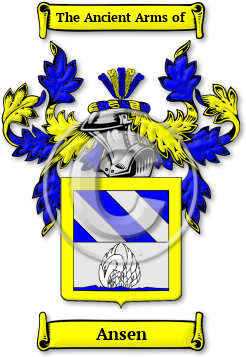 Ansen Family Crest Download (jpg) Legacy Series - 150 DPI
