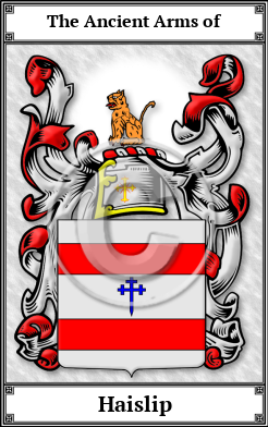 Haislip Family Crest Download (JPG)  Book Plated - 150 DPI