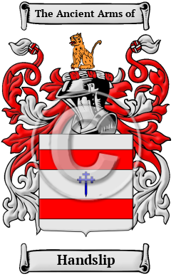Handslip Family Crest/Coat of Arms