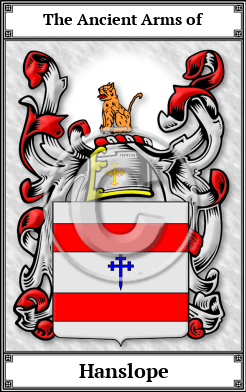 Hanslope Family Crest Download (JPG)  Book Plated - 150 DPI