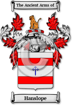 Hanslope Family Crest Download (jpg) Legacy Series - 150 DPI