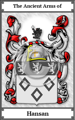 Hansan Family Crest Download (JPG)  Book Plated - 150 DPI
