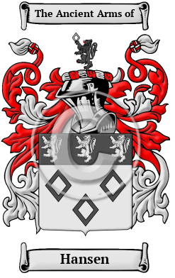 Hansen Family Crest Download (jpg) Heritage Series - 150 DPI
