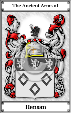 Hensan Family Crest Download (JPG) Book Plated - 600 DPI