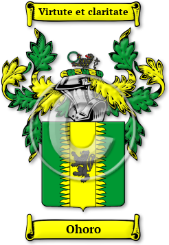 Ohoro Family Crest Download (JPG) Legacy Series - 600 DPI