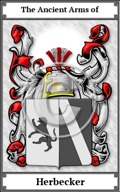 Herbecker Family Crest Download (JPG)  Book Plated - 150 DPI