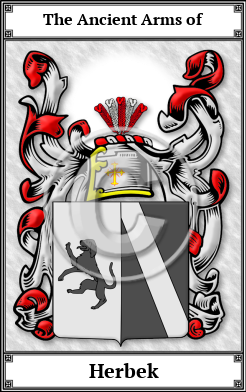 Herbek Family Crest Download (JPG)  Book Plated - 150 DPI