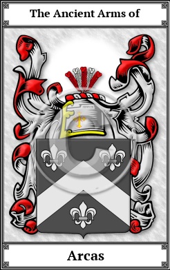 Arcas Family Crest Download (JPG) Book Plated - 600 DPI