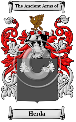 Herda Family Crest Download (JPG) Heritage Series - 300 DPI