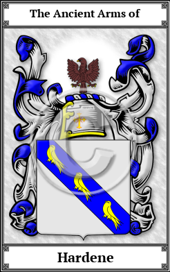 Hardene Family Crest Download (JPG)  Book Plated - 150 DPI